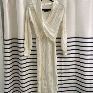 Cream colored sweater dress